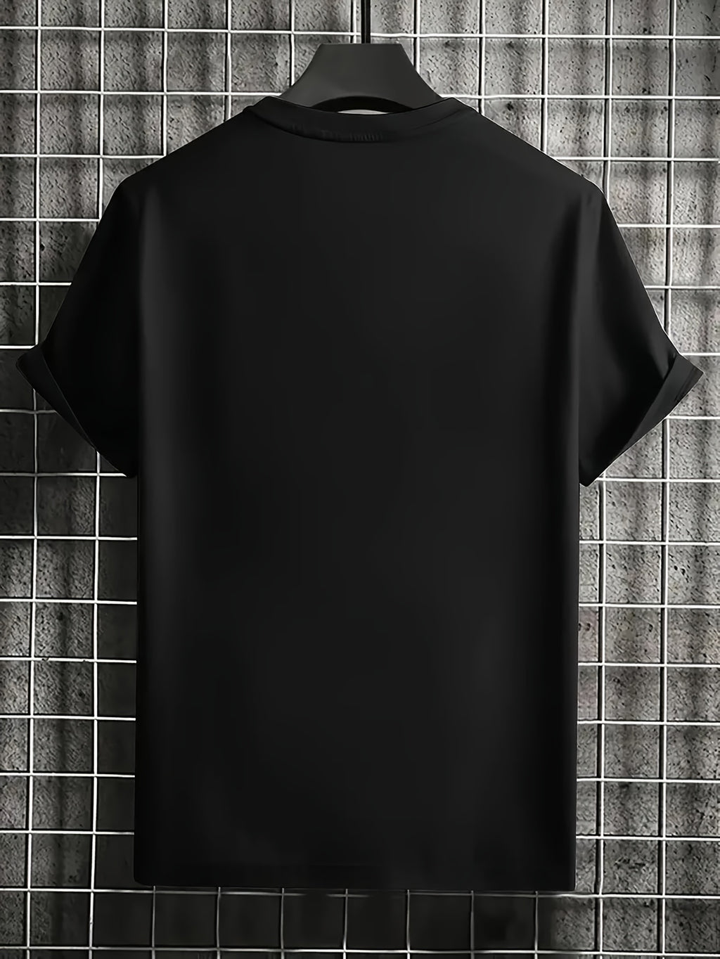 FAITH CAN MOVE MOUNDAINS Men's Round Neck Short Sleeved T-shirt With Letter Print, Casual Summer T-shirt, Suitable For Daily Wear And Vacation Destinations