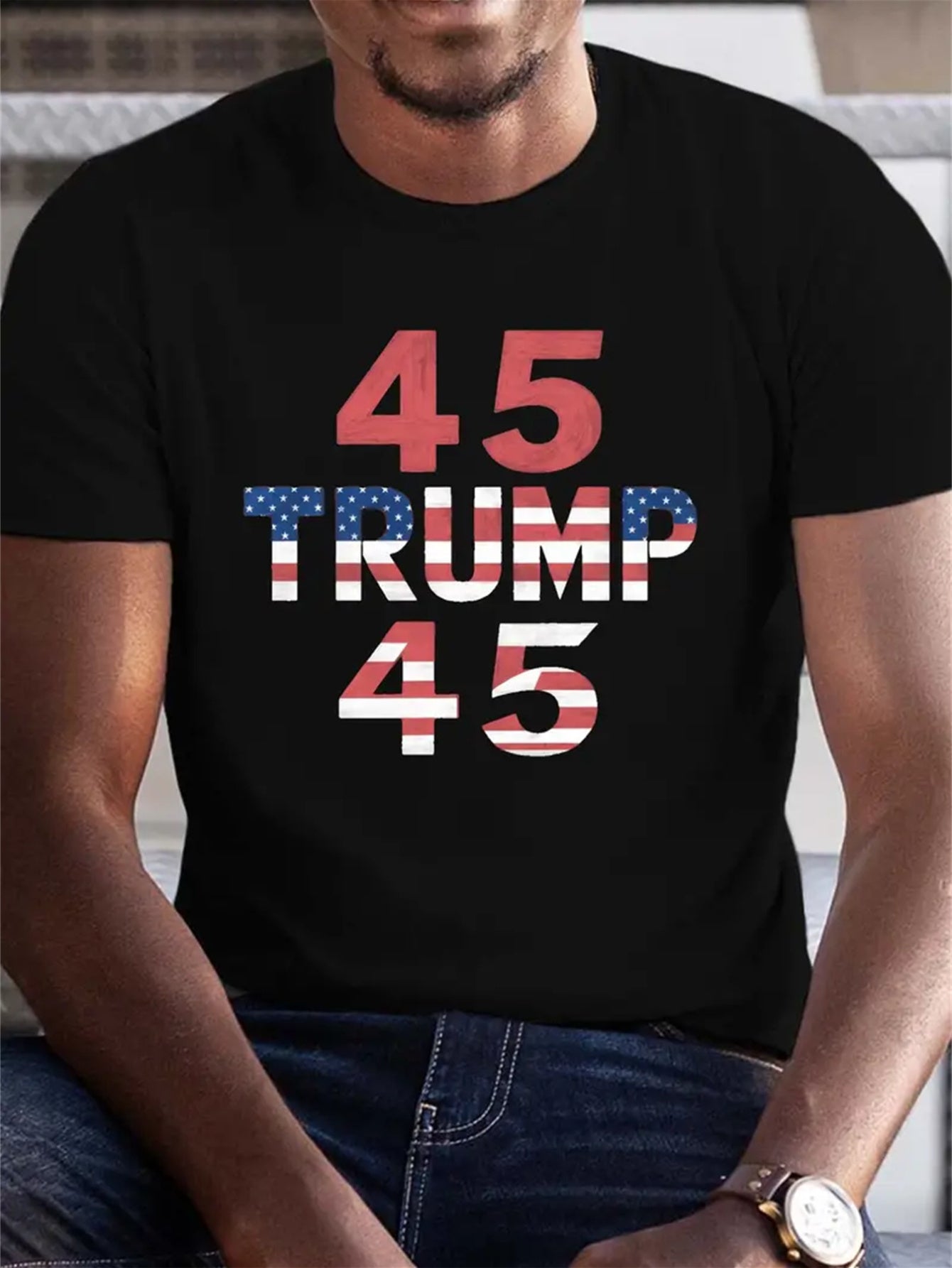 Men's Creative Tops, Casual Short Sleeved Round Neck T-shirts, Summer Outdoor Men's Clothing