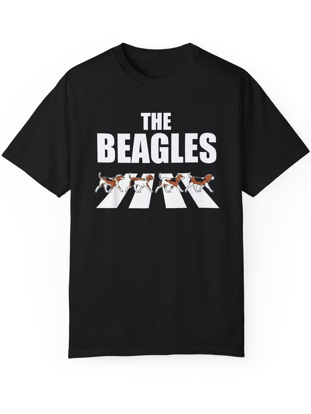 Fancy Beagles Printed Round Neck T-shirt, Fashionable Men's Short Sleeved Top, Men's Summer Comfortable T-shirt