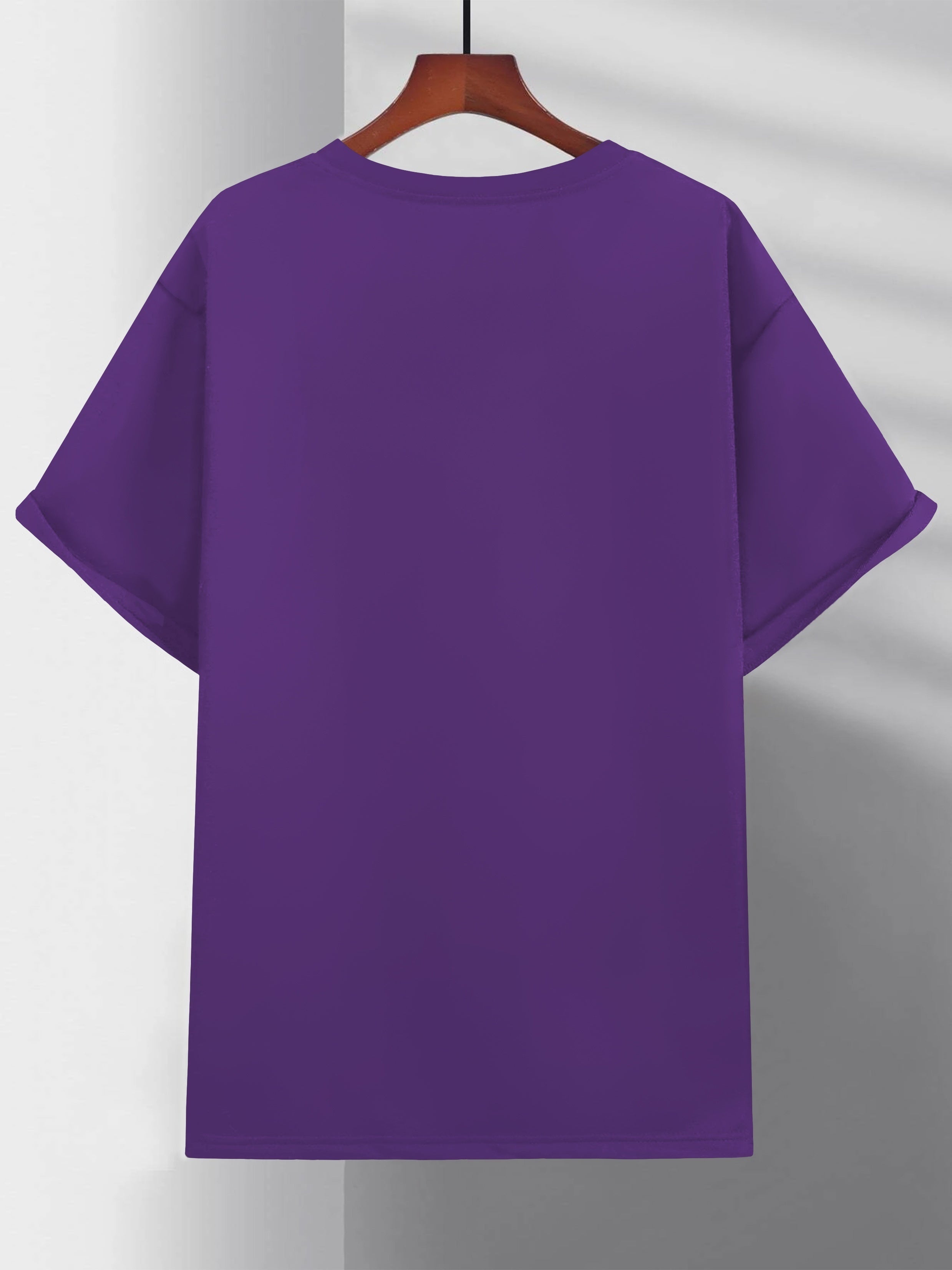 Large Men's Casual Fashion Sports T-shirt, Faith Pattern Round Neck Comfortable T-shirt Summer Clothing