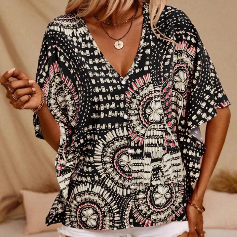 Women's V-Neck Vacation Top