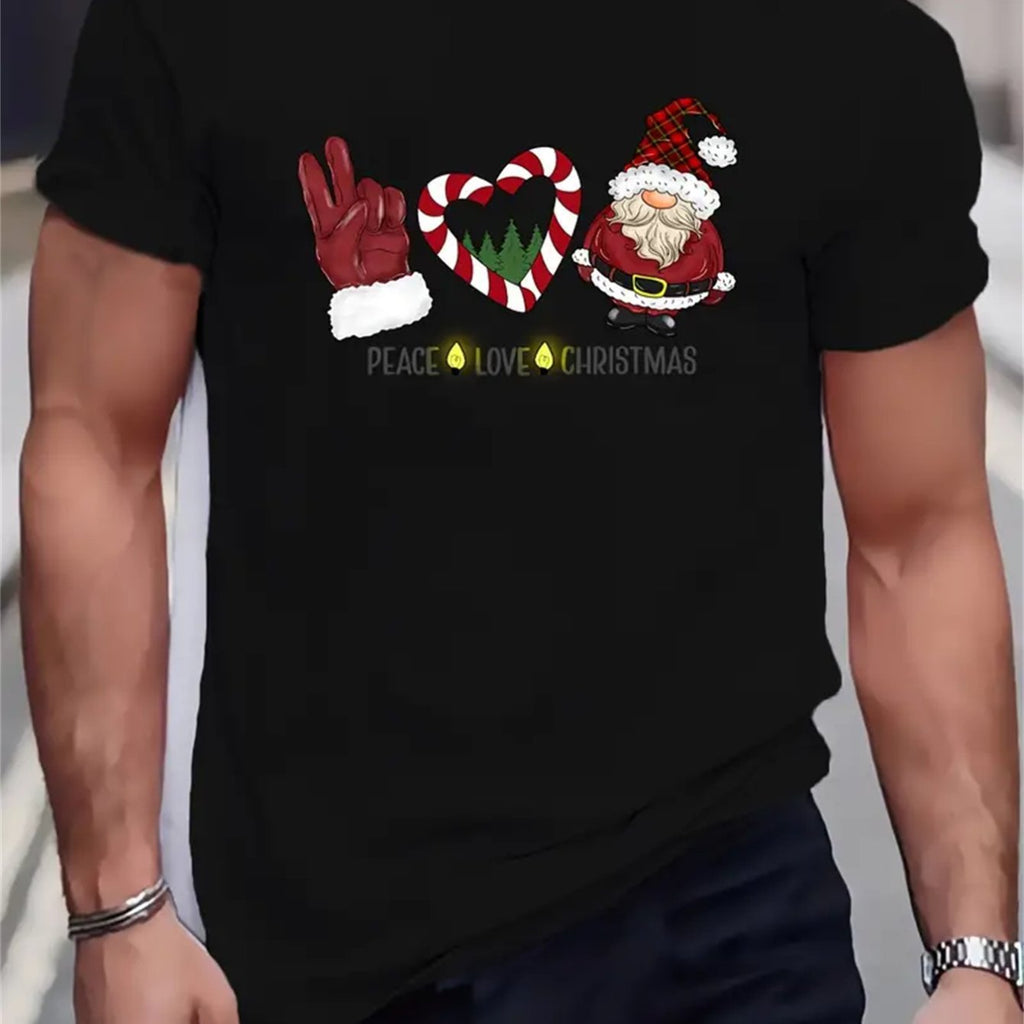 Men's Creative Tops, Casual Short Sleeved Round Neck T-shirts, Summer Outdoor Men's Clothing