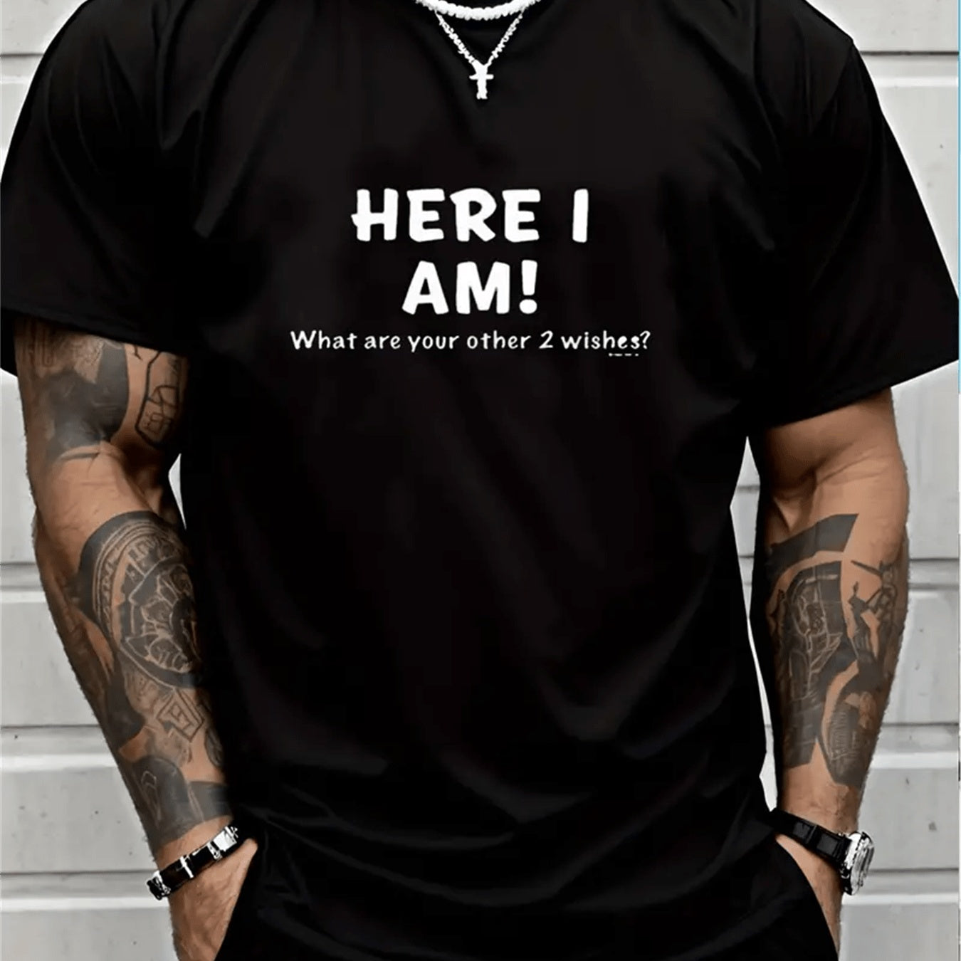 Men's Creative Tops, Casual Short Sleeved Round Neck T-shirts, Summer Outdoor Men's Clothing