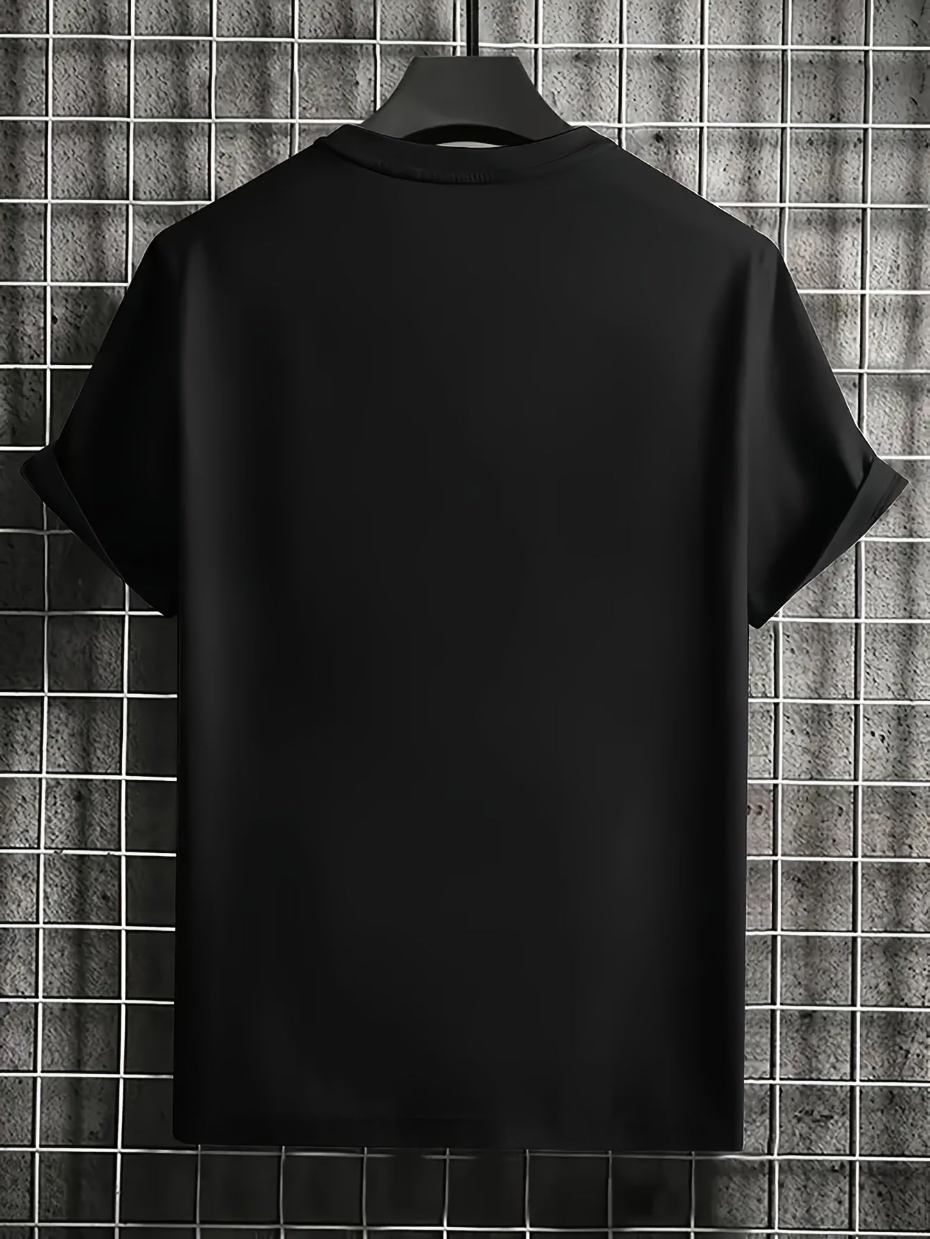 FAITH CAN MOVE MOUNDAINS Men's Round Neck Short Sleeve T-shirt With Letter Printing, Casual Summer T-shirt