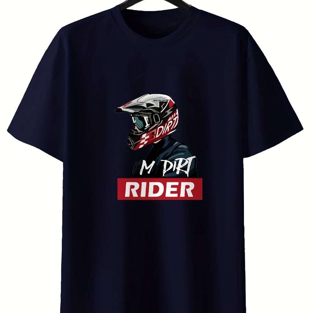 Round Neck Printed T-shirt Casual Short Sleeved Top For Spring And Summer, Personalized And Comfortable For Both Men And Women
