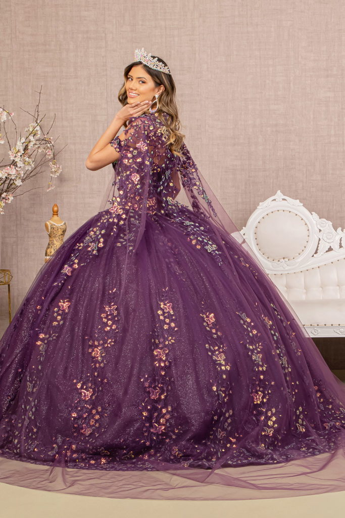Wedding Butterfly Sheer Bodice Queen Dress